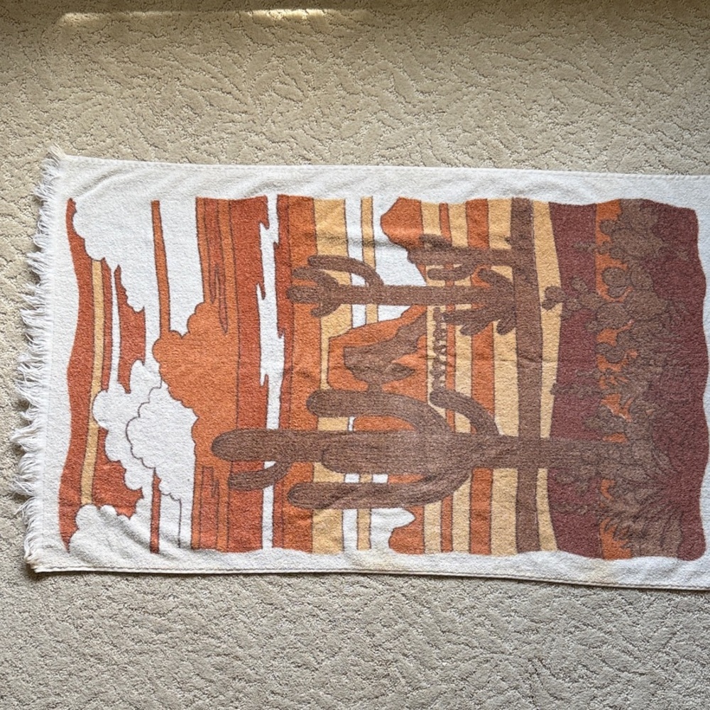 Southwestern Desert Scene Tapestry Blanket